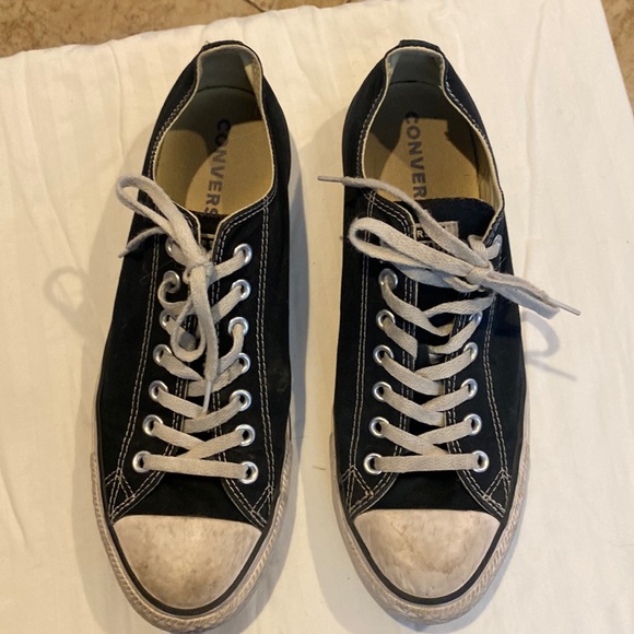 Navy Converse low top sneakers